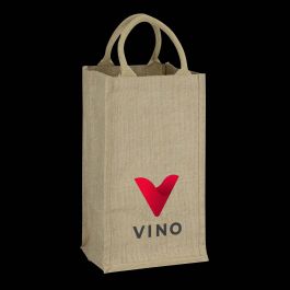 Jute Four Bottle Wine Carrier Dynamic Gift NZ - Promotional Gifts at Factory Direct Prices