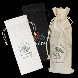 Cotton Wine Drawstring Bag Dynamic Gift NZ - Promotional Gifts at Factory Direct Prices