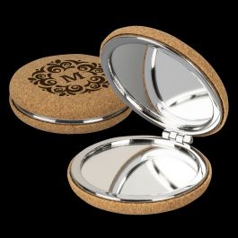 Cork Compact Mirror Custom Branded At LOW Prices