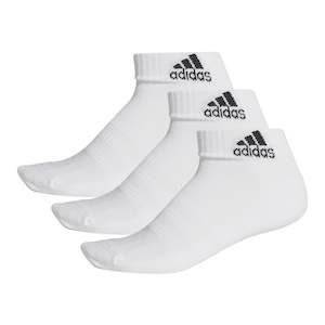 Clothing: adidas Cushioned Ankle Socks - 3 Pack - White