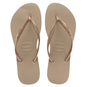 Havaianas Slim Flip Flops - Ladies Rose Gold