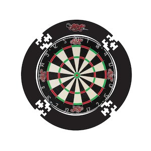 Shot 4 Piece Dartboard Surround - Black