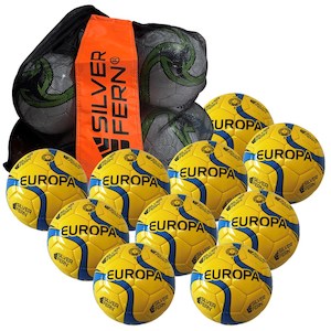 Silver Fern Soccer Match 10 Ball Pack