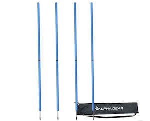 Agility Poles - two piece design - with spiked base