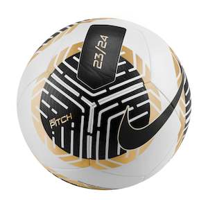 Nike Pitch Football 23/24 - White/Black/Gold