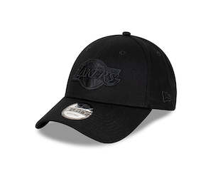 New Era Los Angeles Lakers Black 9FORTY Cloth Strap - 13773391