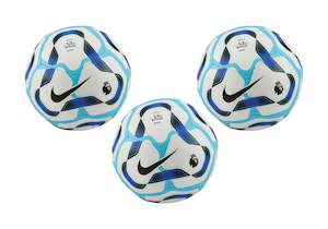 Nike EPL Pitch Football 25 - White/Racer Blue/Lagoon Pulse/Black - 3 Pack