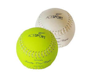 Ace Sport Chrome Leather Softball - SBS12C