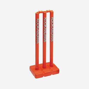 Cricket: KOOKABURRA PLASTIC STUMP SET ORANGE