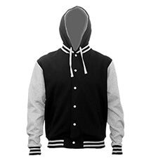 Hooded Letterman/College Jacket