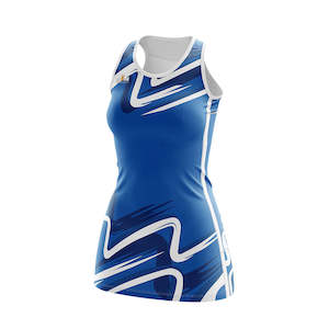 Teamwear Dresses: OneVOne 'Contact" A-Line Netball Dress - Girls