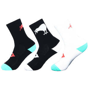 2024 Kiwis 3 Pack Crew Sock