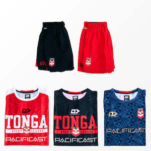 2024 Tonga Rugby League Tee & Gym Short Bundle - Save $35!