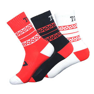 2024 Tonga Rugby League 3 Pack Crew Sock