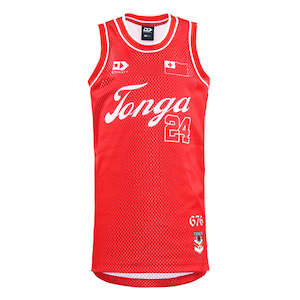 2024 Tonga Rugby League Junior Basketball Singlet