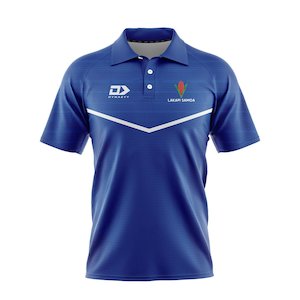 Clothing wholesaling: 2021 Lakapi Samoa Mens Media Polo - Blue