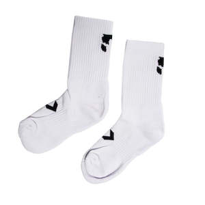 2024 David Nyika White Crew Sock