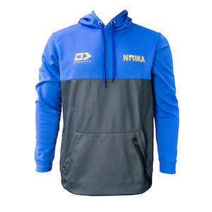 Clothing wholesaling: David Nyika Charcoal/Blue Performance Hoodie