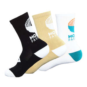 Clothing wholesaling: 2025 Moana Pasifika 3 Pack Crew Sock