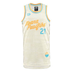 Clothing wholesaling: 2025 Moana Pasifika Junior Beige Basketball Singlet