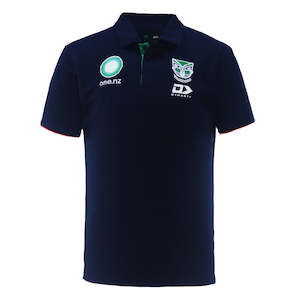 2024 New Zealand Warriors Mens Navy Media Polo