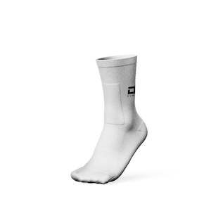 DS Crew White Gel Gripper Sock