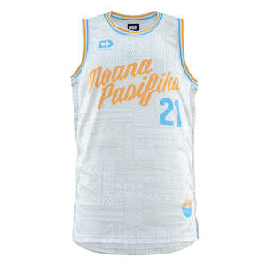 2025 Moana Pasifika Mens Beige Basketball Singlet