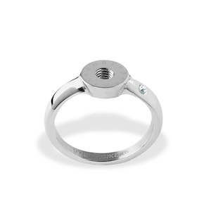 Compliments Interchangeable Rings: Ring 6 Shiny Silver Ring