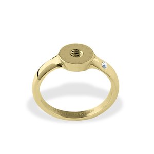 Compliments Interchangeable Rings: Ring 6 Gold Ring