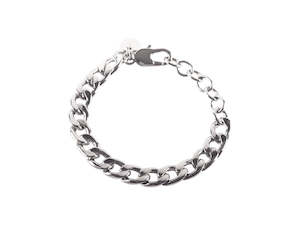 Jolie Shiny Silver Chain Bracelet