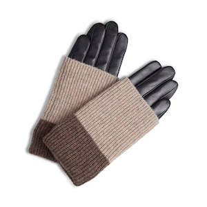 Helly Glove, Black w/Creme+Hazel