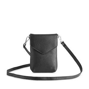 Carly Mobile Bag, Grain, Black