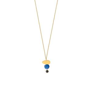 Miro Gold Necklace Triple Drop Pendant