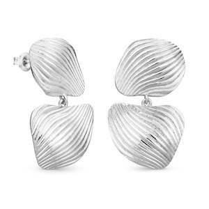 Onaria Double Silver Earrings