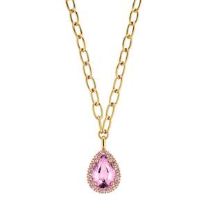 Make A Statement: Metta Gold Necklace - Light Rose