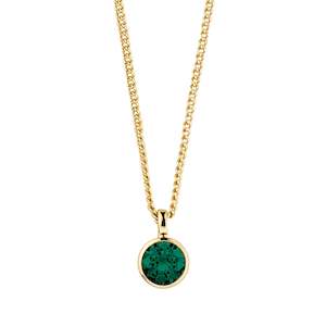 Ette Gold Necklace - Green