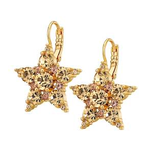 French Hook: Libra Gold Earrings - Golden