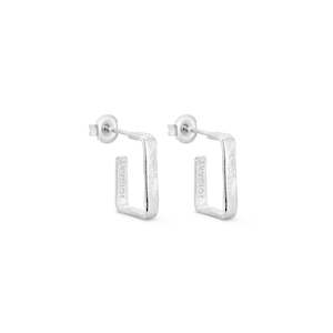 Lignis Silver Thin Hoops Small