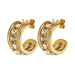 Helen Gold Earrings - Golden