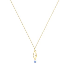 Gaudi Gold Necklace Long Pendant