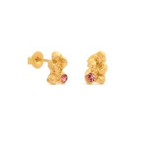 Arena Gold Stud Earrings