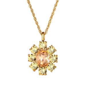 Claudia Gold Necklace - Peach