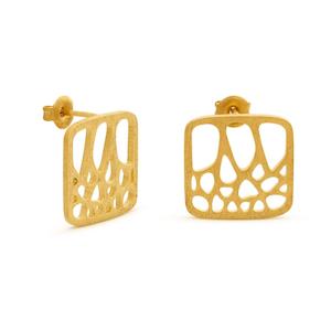 Gaudi Gold Stud Earrings