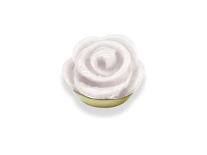 Gardenia Gold Interchangeable Ring Topper - White