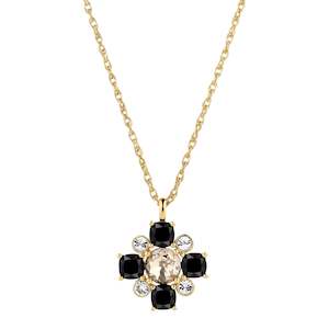 Sassi Gold Necklace - Black/Golden