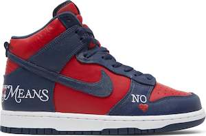 Nike SB Dunk High Navy Supreme By Any Means