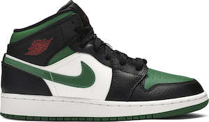 Air Jordan 1 Mid Green Toe