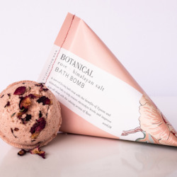 Botanical Rose and Himalayan Salt Bath Bomb 100g