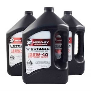 Mercury 25w40 4 Stroke Synthetic Marine Oil 3.78L