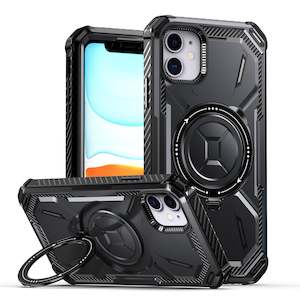 iPhone 11 Rugged Phone Cover with Magnetic Kickstand